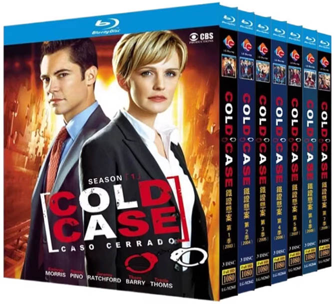 鐵證懸案 第1-7季 Cold Case S1-S7 藍光25G 21碟L